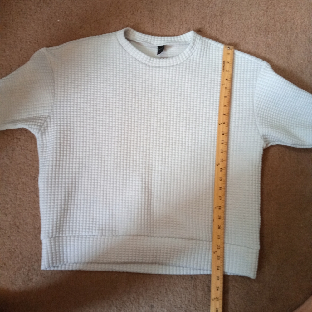 Dazy Cozy Textured Gray Sweatshirt Women's Size XL - Picture 7 of 8